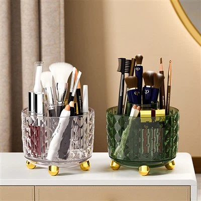 Scatola porta pennelli per trucco con motivo a diamante